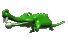 cartoon alligator walking ty clr  st