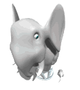 cartoon elephant scared of mouse md wht