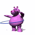 hippo hula girl md wht