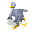ostrich cartoon running md wht