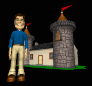 a mans home is his castle lg blk  st