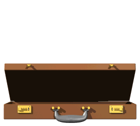 briefcase open close hg wht