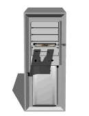 computer tower cds flying lg wht