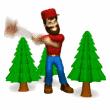 paul bunyan axe tree md wht
