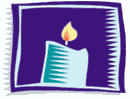 purple cartoon candle md wht