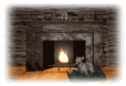 dog fireplace md wht