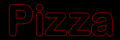 pizza red neon md wht