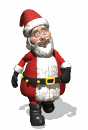 santa claus walking md wht