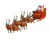 santa riding sleigh md wht