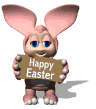 bunny girl happy easter md wht