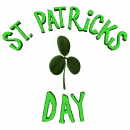 st pattys shamrock rotating md wht