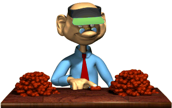 accountant counting beans hg wht  st