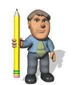 accountant raising pencil lg wht