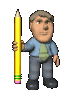 accountant raising pencil sm clr
