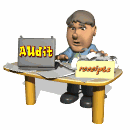 accountant working on audit md wht