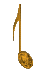gold eighth note md wht