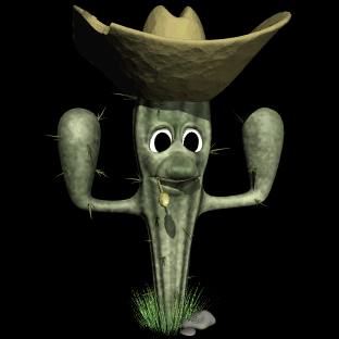 cactus chewing straw hg blk  st