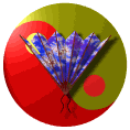 yin yang red chinese fan md wht