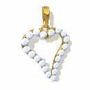 diamond heart sparkle md wht