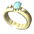 ladies ring aquamarine rotation md wht