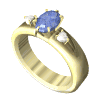 ladies ring blue sapphire glimmer md wht