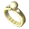 ladies ring pearl glimmer md wht