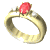 ladies ring ruby rotation md wht