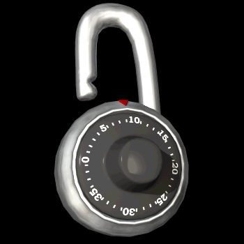 opening padlock hg blk  st