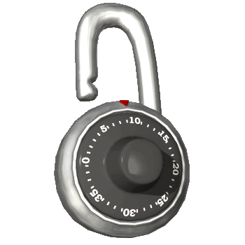 opening padlock hg clr  st