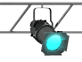 stagelights flashing teal md wht