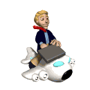 businessman flying md wht