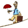 businessman walking the tightrope md wht