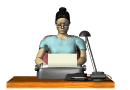 professional female typist md wht