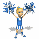 cheerleader shaking pompoms md wht