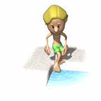 boy dipping toe pool md wht