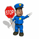 cop directing traffic md wht