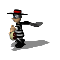 robber making a getaway md wht