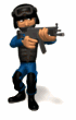swat guy aiming gun walking md wht