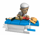 chiropractor back twist table md wht