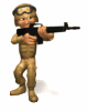 army guy aiming gun walking md wht