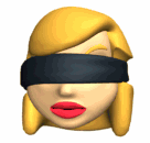 womans head blindfolded md wht