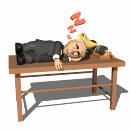 inventor taking a cat nap md wht