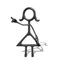 stickwoman pointing left md wht