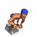 swimmer ready to jump in md wht