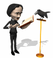 edgar reading book raven md wht