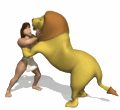 samson wrestling lion md wht