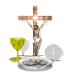 crucifix ensemble glowing md wht