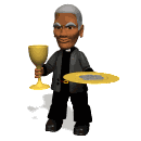 priest serving communion md wht