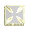 cross gothic silver glow md wht
