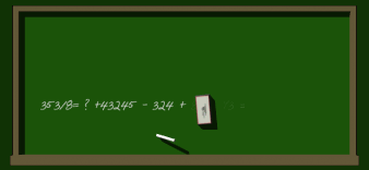 chalkboard erasing equation hg clr  st